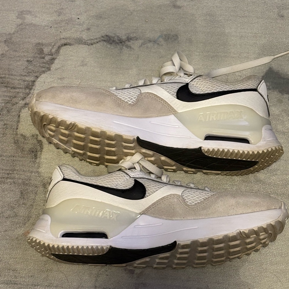 Nike Air Max White and Black Trainers